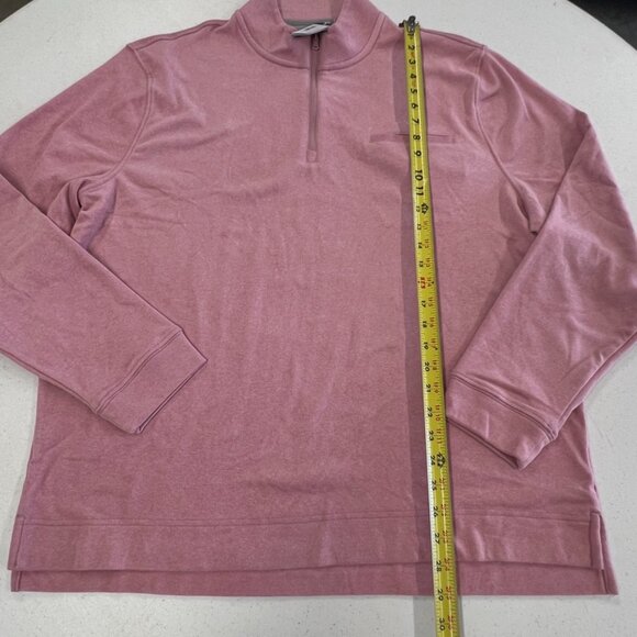 Johnnie-O Castro 1/4 Zip Pullover, Rose Pink Soft Extra Large XL NWT - Picture 2 of 8